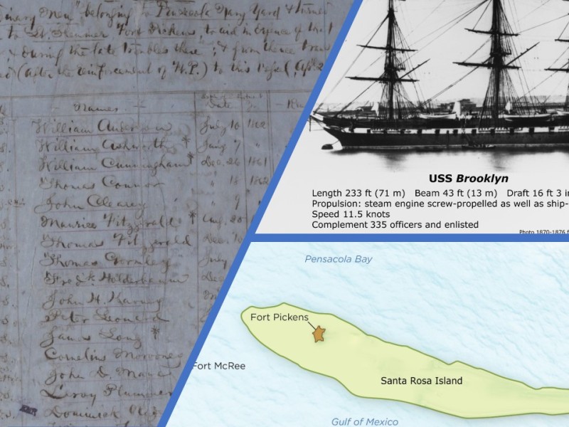Bluejacket Community Discoveries: On the Trail of “Thirty Ordinary Seamen from the Yard,” Fort Pickens, Florida, 1861. Part 1